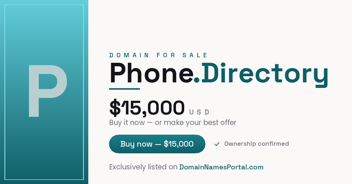 Phone.Directory share card