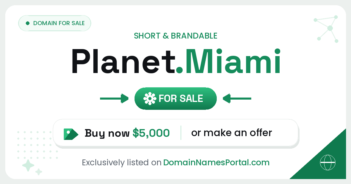 Planet.Miami share card