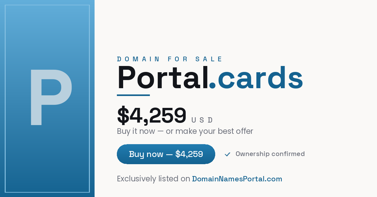Portal.cards share card