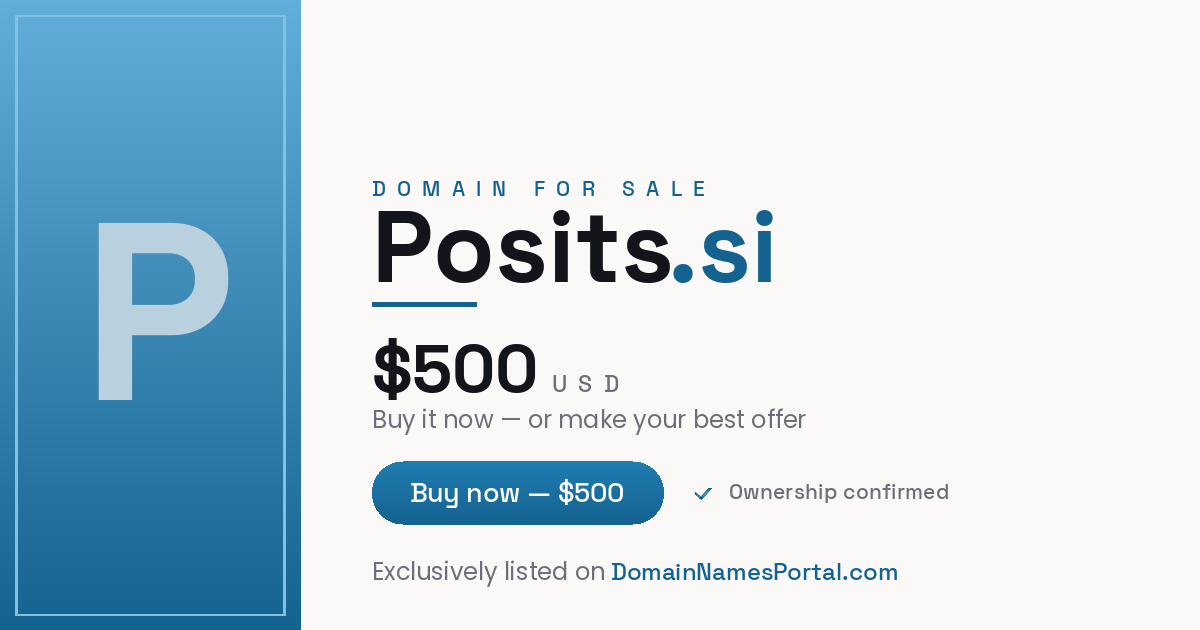 Posits.si share card