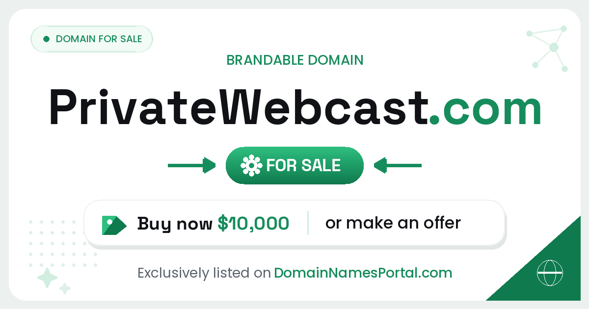 PrivateWebcast.com share card
