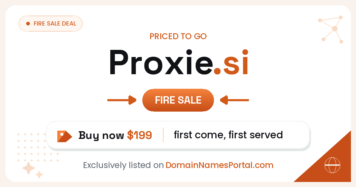 Proxie.si share card
