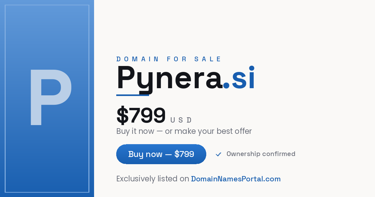 Pynera.si share card