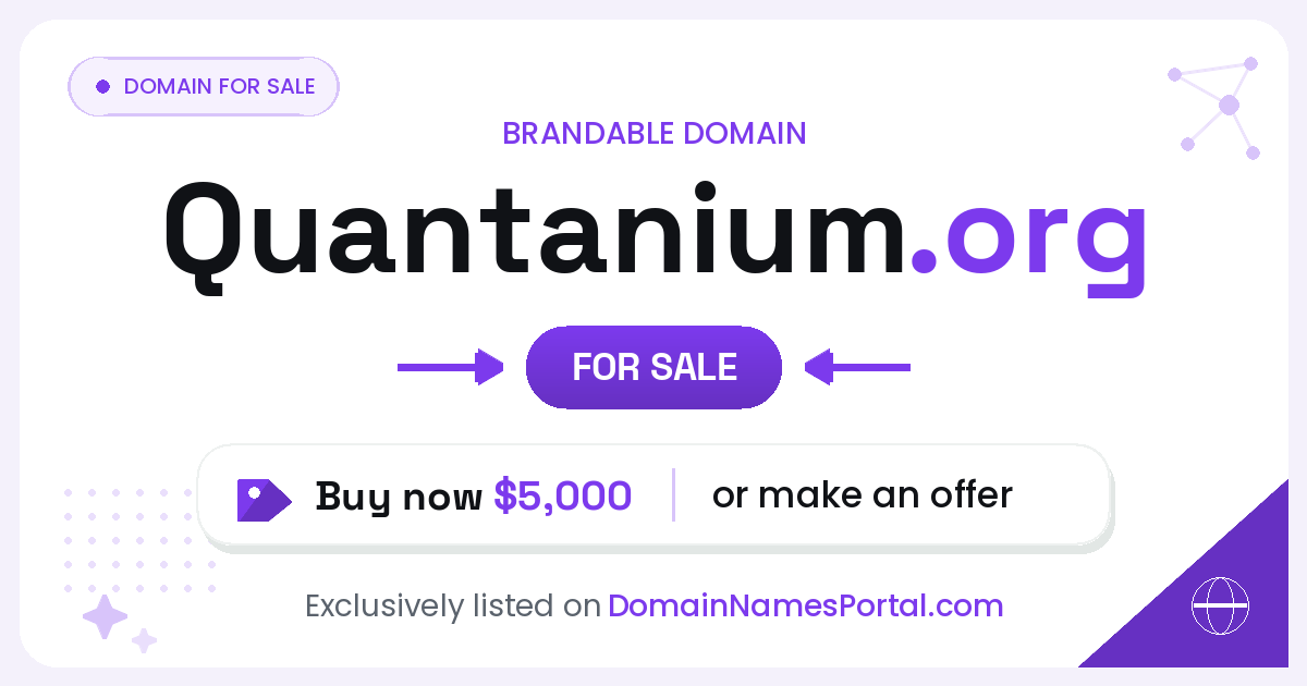 Quantanium.org share card