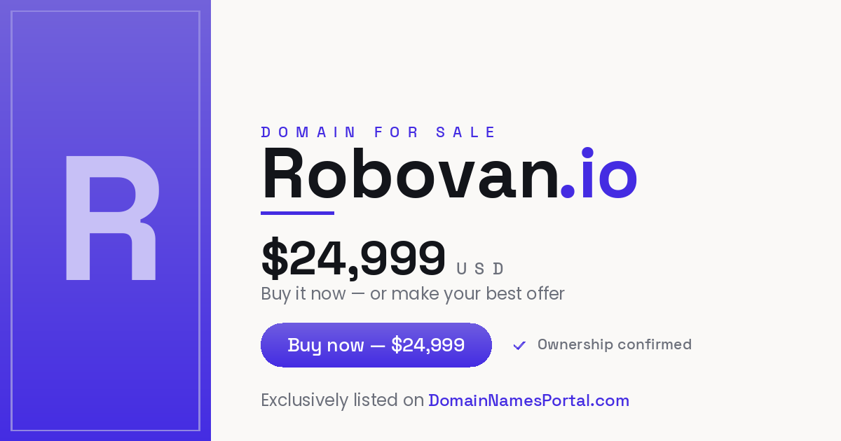 Robovan.io share card