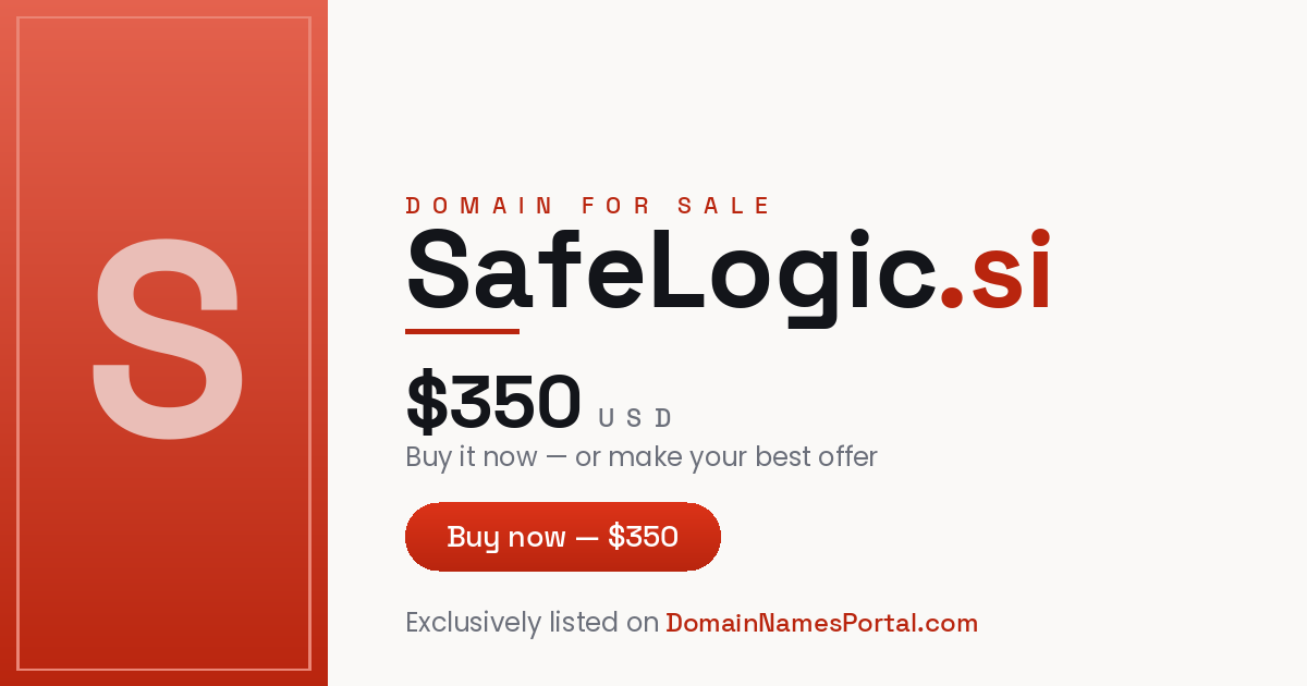 SafeLogic.si share card