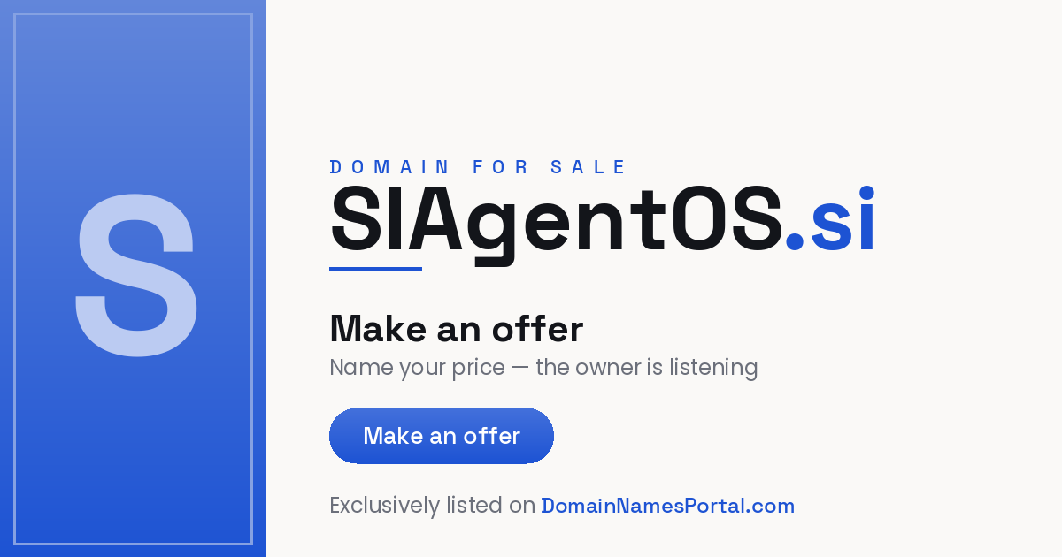 SIAgentOS.si share card
