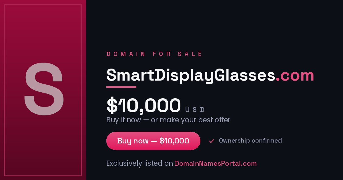 SmartDisplayGlasses.com share card