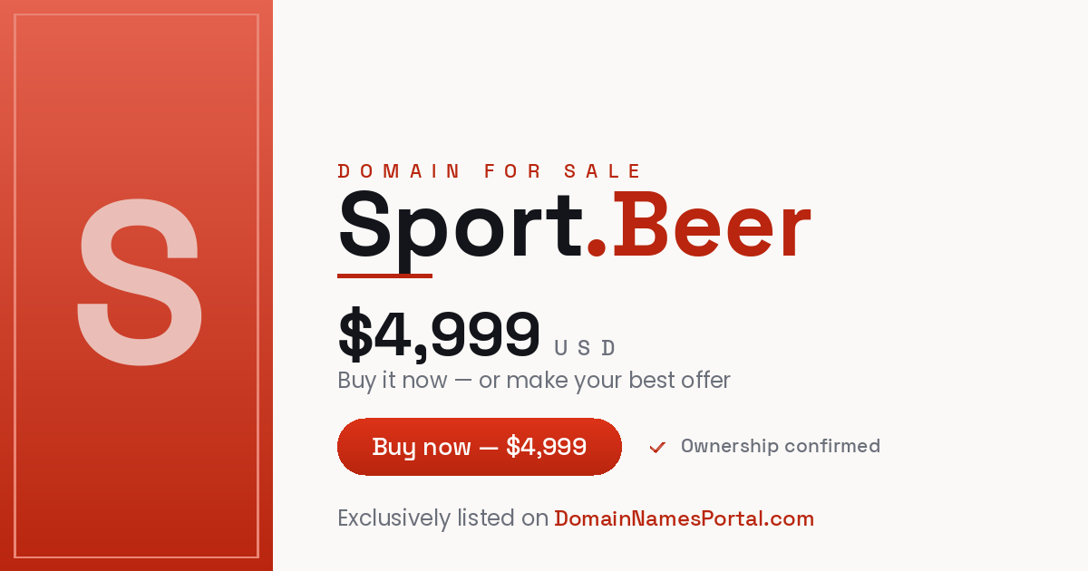 Sport.Beer share card