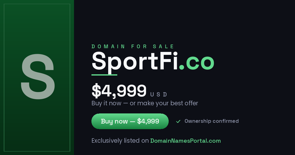 SportFi.co share card