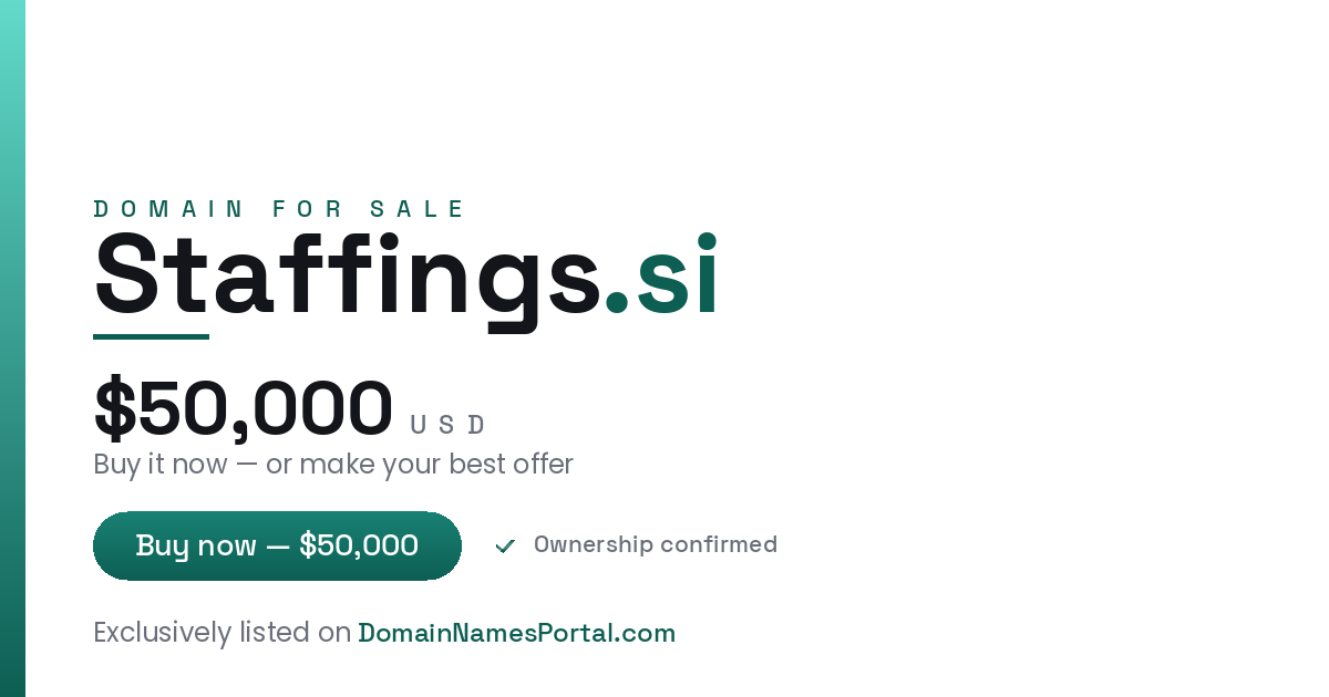 Staffings.si share card
