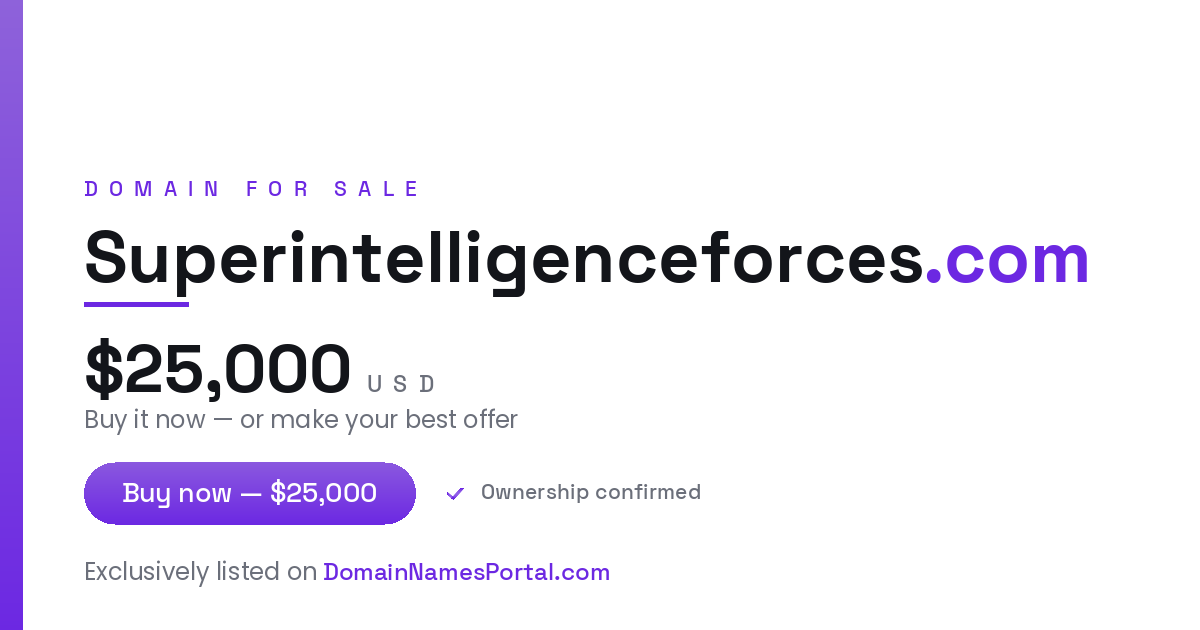 Superintelligenceforces.com share card