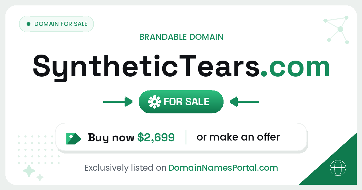 SyntheticTears.com share card