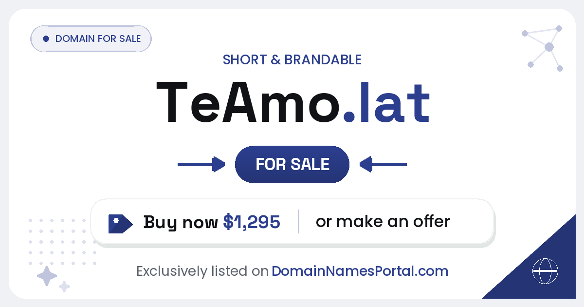 TeAmo.lat share card