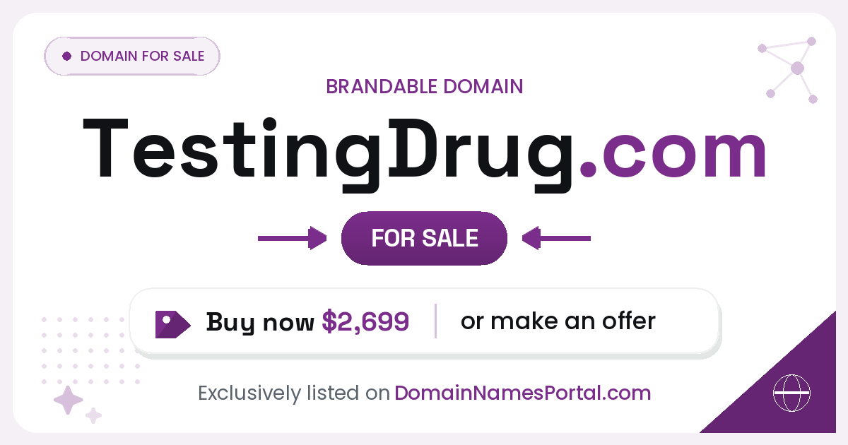 TestingDrug.com share card