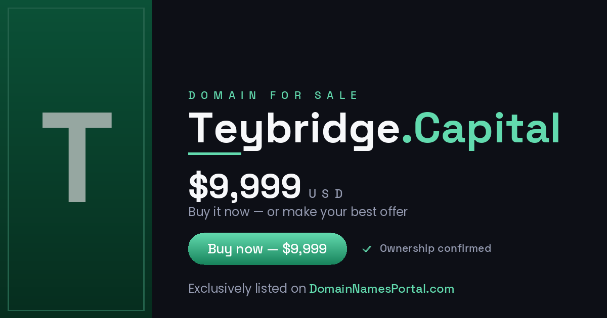 Teybridge.Capital share card