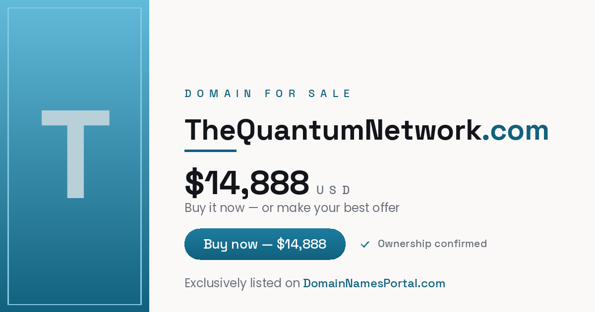 TheQuantumNetwork.com share card