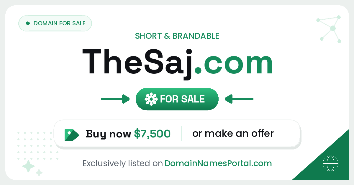 TheSaj.com share card