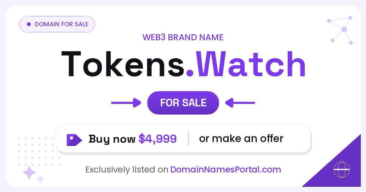 Tokens.Watch share card