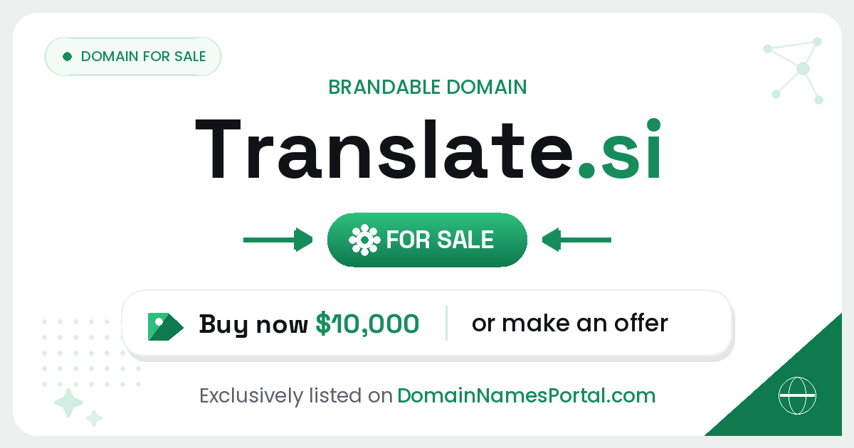 Translate.si share card