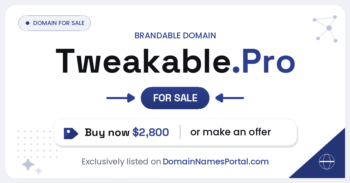 tweakable.pro share card