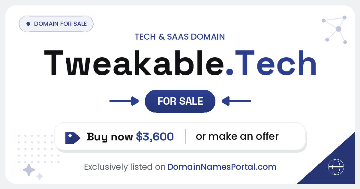 tweakable.tech share card