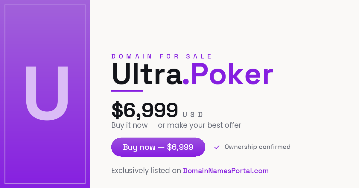 Ultra.Poker share card