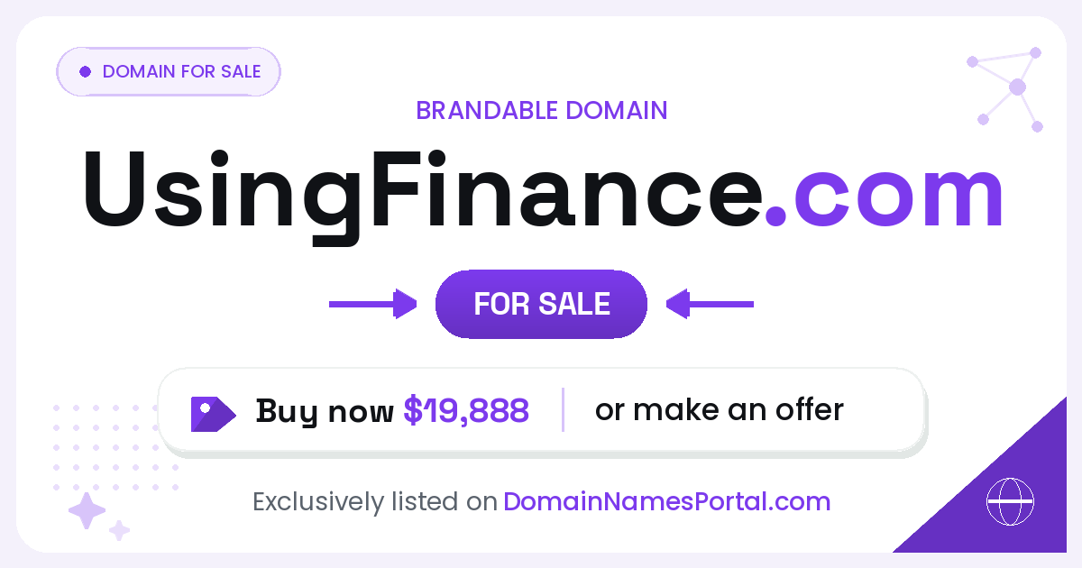 UsingFinance.com share card