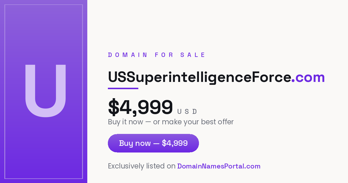 USSuperintelligenceForce.com share card