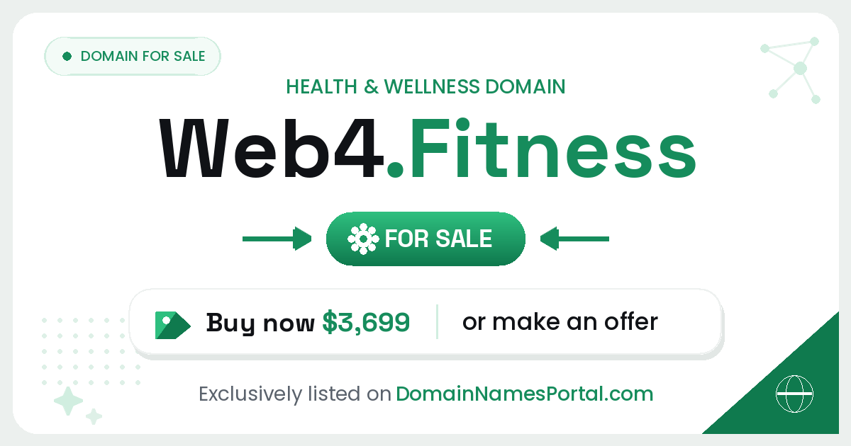 Web4.Fitness share card