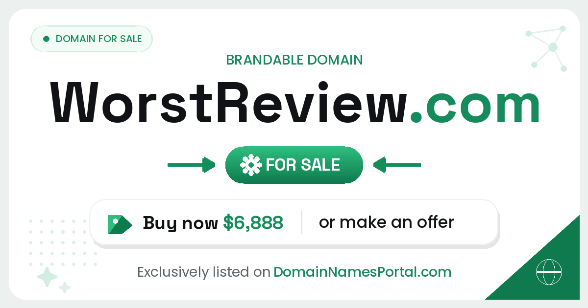 WorstReview.com share card