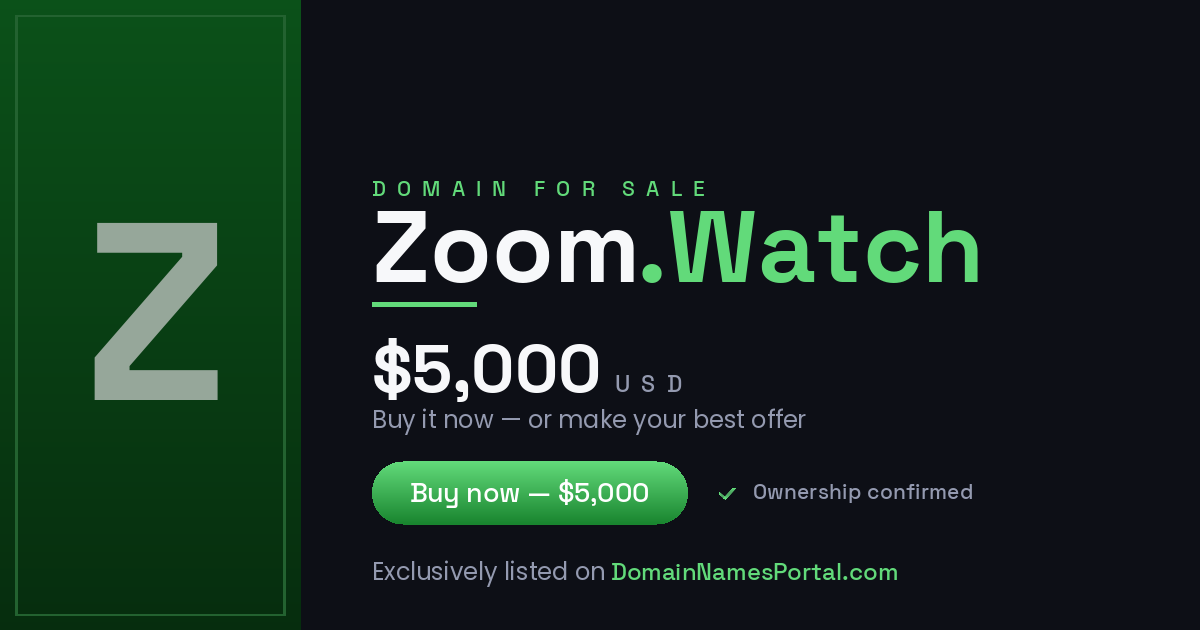 ZOOM.WATCH share card